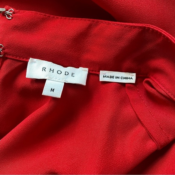 Rhode Caroline Godet Crepe Mini Dress - Picture 7 of 7